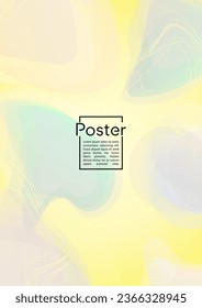 Modern Geometric Cover Design with Gradient and Abstract Lines, Figures for your Business.  Placard Fluid Rainbow Poster Design, Gradient Effect for Presentation.