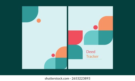 Modern geometric cover set vector illustration. Abstract design with colorful shapes, perfect for book covers, reports, folders, branding, presentations, web, digital projects, and creative profession