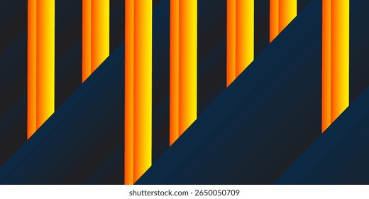 Modern geometric dark blue and orange square theme overlap background 	abstract good simple  art natural vector illsutartions nice pattern
