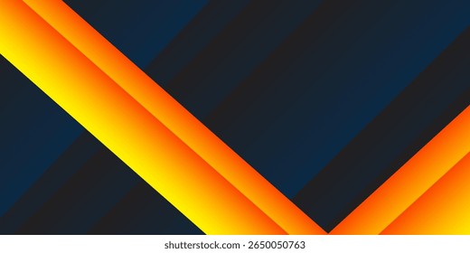 Modern geometric dark blue and orange square theme overlap background 	abstract good simple  art natural vector