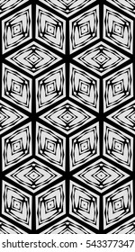 modern geometric design. abstract shape cube. vector illustration. gold on black