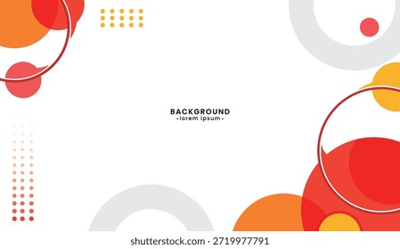 Diseño geométrico moderno con círculos y cuadrados, ideal para proyectos digitales, presentaciones, redes sociales y fondos de Web. Versátil y elegante.