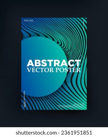 Modern geometric design with gradient stripes and a circle. Suitable for posters, banners, social networks.	
