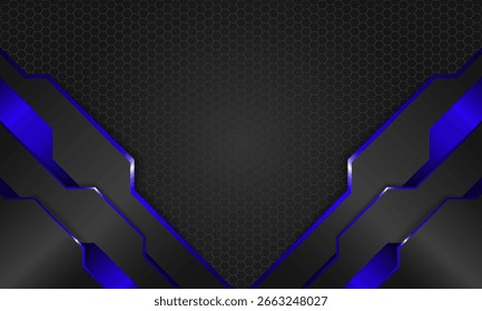 Modern Geometric Design with Hexagonal Background
