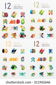 Modernos temlates de diseño geométrico para diagramas universales, banners de presentación, opciones de número y diseños de flujo de trabajo. Ilustración del vector