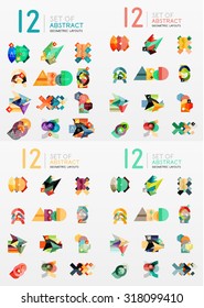 Modernos temlates de diseño geométrico para diagramas universales, banners de presentación, opciones de número y diseños de flujo de trabajo. Ilustración del vector