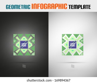 Modern Geometric Design template for infographics | business background | numbered banners | business lines | graphic website layout vector