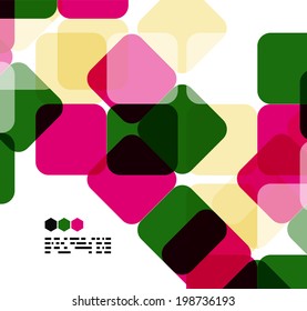 Plantilla de diseño geométrico moderno sobre blanco. Fondo abstracto con espacio de copia