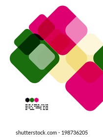 Moderne geometrische Design-Vorlage auf Weiß. Abstrakter Hintergrund mit Kopienraum