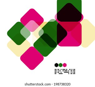 Plantilla de diseño geométrico moderno sobre blanco. Fondo abstracto con espacio de copia