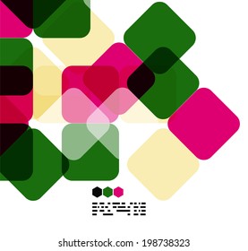 Plantilla de diseño geométrico moderno sobre blanco. Fondo abstracto con espacio de copia