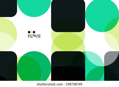 Modern geometric design template on white. Abstract background with copy space