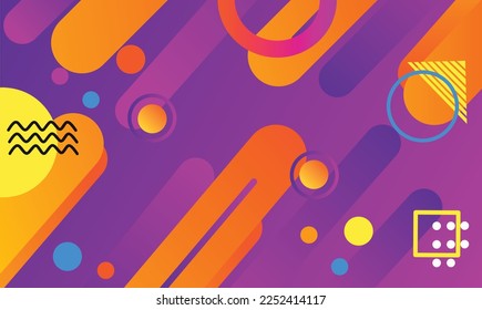 Futuristisches Badge für Banner. Dynamische Formen und Linien. Abstrakte Banner mit fließenden flüssigen Formen. Muster für Logo, Flyer, Präsentation