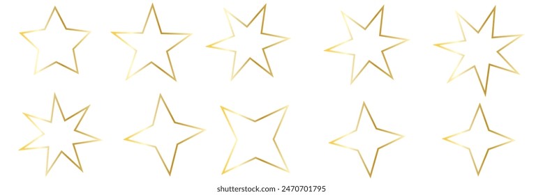 Modern geometric elements, shining star icons, abstract sparkle silhouettes.  The set of original vector stars sparkle icon. Bright firework, decoration twinkle, shiny flash. 11:11