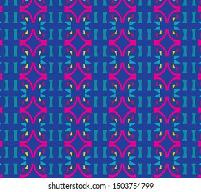 Modern geometric fabric pattern design and for decoration wallpaper and background 