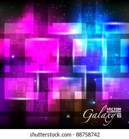 modern geometric fantasy galaxy vector background