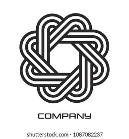 Modern geometric figure logo
