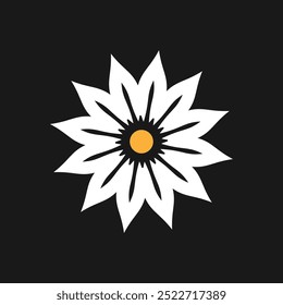 Modern Geometric Flower Logo Design, Luxury Geometric, Flower Icon Geometric Symbol Creative Illustration