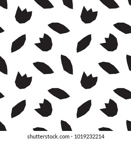 Modern Geometric flower Pattern. Vector Scandinavian Pattern Background