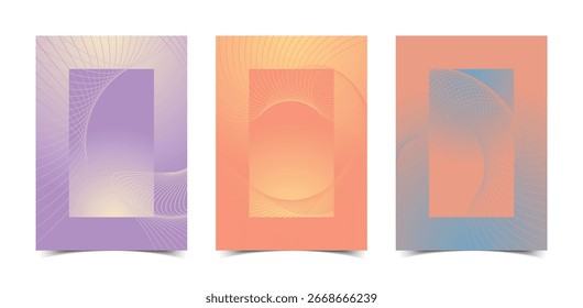 modern geometric flowing line gradient background templates