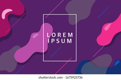 Modern geometric fluid abstract background vector