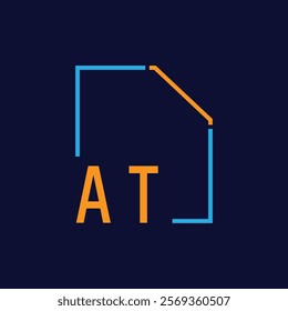 Modern Geometric Frame with Bold Typography Design