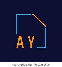 Modern Geometric Frame with Bold Typography Design