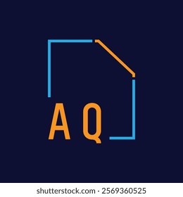 Modern Geometric Frame with Bold Typography Design