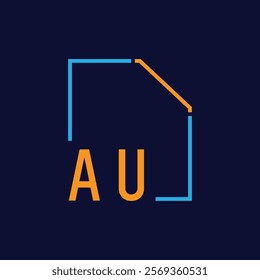 Modern Geometric Frame with Bold Typography Design