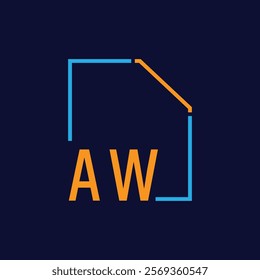 Modern Geometric Frame with Bold Typography Design