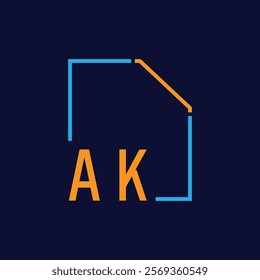 Modern Geometric Frame with Bold Typography Design