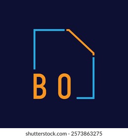Modern Geometric Frame with Bold Typography Design