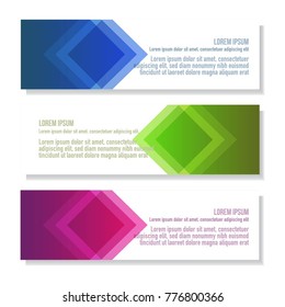 modern geometric fresh abstract banner for corporate business with elegant color and shape