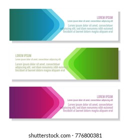 modern geometric fresh abstract banner for corporate business with elegant color and shape