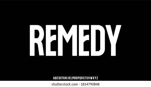 modern geometric futuristic typeset display font