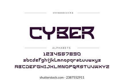modern geometric futuristic typeset display font