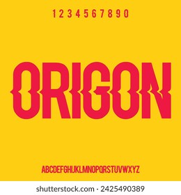 modern geometric futuristic typeset display font