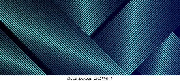 Modern geometric glowing lines with dark blue gradient background. Futuristic technology consept. Perfect for modern artwork, backdrop ,templates, banner,business,company,smooth texture.