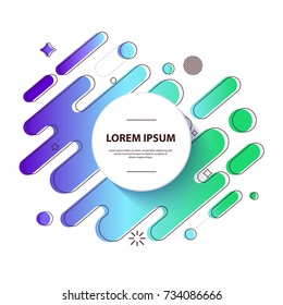 Modern Geometric gradient background violet-green. Vector EPS 10