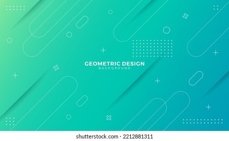 Modern Geometric Gradient Memphis Background,gradient Background.bussiness Flyer