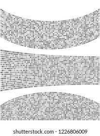 Modern geometric grey halftone background of bright glowing perspective with ellipce element circle. Graphic image template white black tone. Abstract vector Illustration eps10 for business brochure