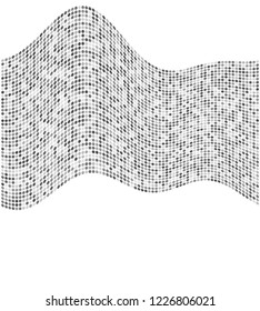 Modern geometric grey halftone background of bright glowing perspective with ellipce element circle. Graphic image template white black tone. Abstract vector Illustration eps10 for business brochure