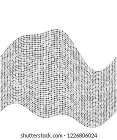 Modern geometric grey halftone background of bright glowing perspective with ellipce element circle. Graphic image template white black tone. Abstract vector Illustration eps10 for business brochure