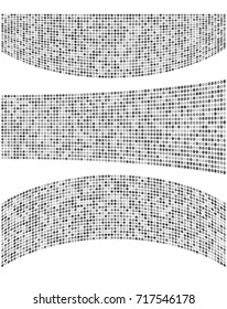 Modern geometric grey halftone background of bright glowing perspective with ellipce element circle. Graphic image template white black tone. Abstract vector Illustration eps10 for business brochure