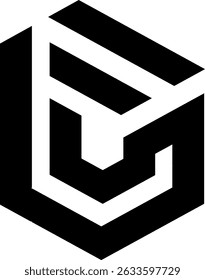Modern Geometric Hexagon Logo Design