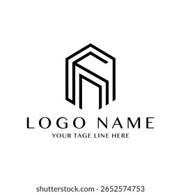 Modern Geometric House Building Logo Abstract Real Estate and Architecture Icon