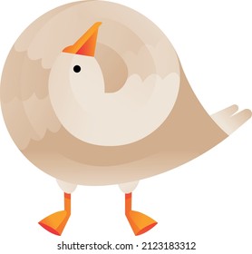 modern, geometric illustration of Goose in gradient