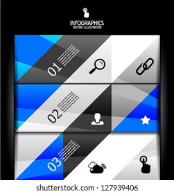 Modern geometric infographic banner design template