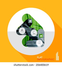 Infografía geométrica moderna de estilo plano. Colección de diseño abstracto de negocio