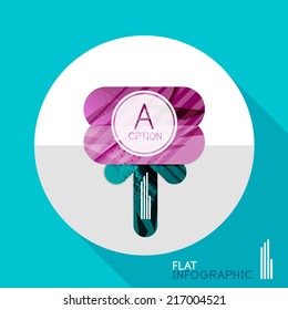 Modern geometric infographic in trendy flat style. Business abstract layout collection